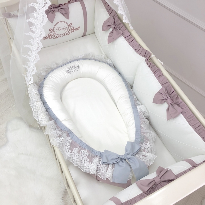 Protectie somn – Baby Nest Fancy pink (17)